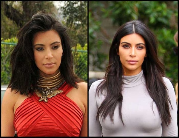 Ким Кардашьян до и после пластики тела в юности
